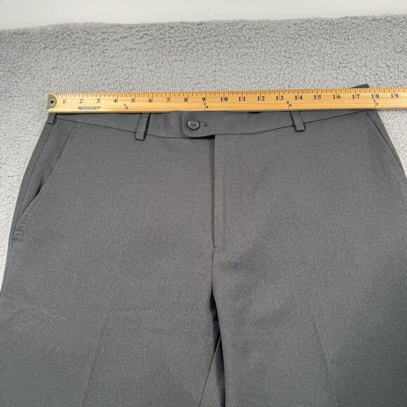 Peter Millar Pants Mens 35x29 Black Golf Dress Flat Front Crown Sport Casual - Picture 3 of 11